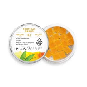 CBD Relief Tropical Mango 9:1 Gummies
