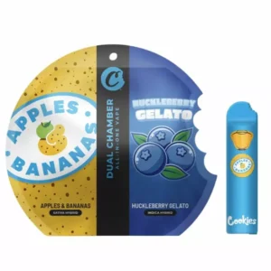 Cookies Dual Chamber Disposable (3 in 1) – Apples & Bananas (SH) + Huckleberry Gelato (IH)