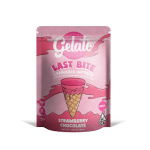 GELATO | Last Bites Strawberry Chocolate Mini Cones – 100mg