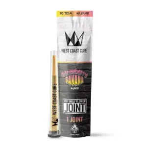 West Coast Cure Strawberry Banana OG – Top Shelf CUREjoint 1g